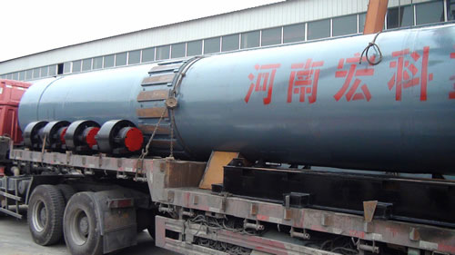 Chemical Raw Material Roasting Rotary Kiln Delivery Site Yinchuan Province China