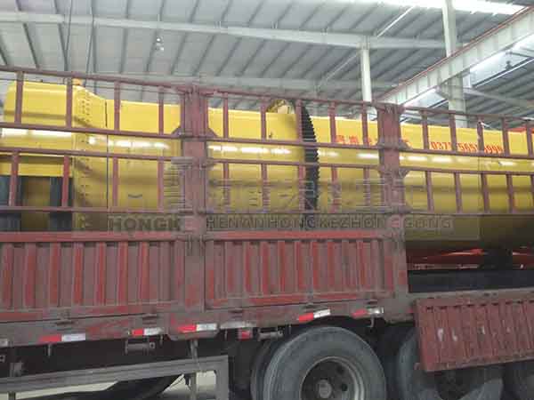 1.5x8m Chicken Manure Dryer Sent to Sichuan Province